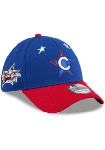 New Era Chicago Cubs Mens Blue 2025 All Star Game Workout 39THIRTY Flex Hat