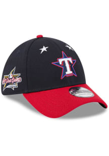 New Era Texas Rangers Mens Blue 2025 All Star Game Workout 39THIRTY Flex Hat