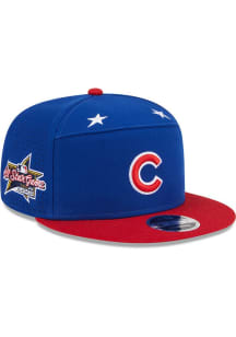 New Era Chicago Cubs Blue 2025 All Star Game Split Panel 9FIFTY Mens Snapback Hat