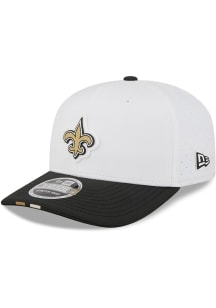 New Era New Orleans Saints 2025 Training Camp Stretch Snap 9SEVENTY Adjustable Hat - White
