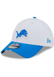 New Era Detroit Lions Mens White 2025 Training Camp 39THIRTY Flex Hat