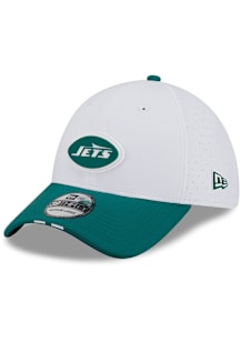 New Era New York Jets Mens White 2025 Training Camp 39THIRTY Flex Hat
