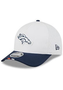 New Era Denver Broncos 2025 Training Camp 9FORTY Mcrown Aframe Adjustable Hat - White