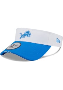 New Era Detroit Lions Mens White 2025 Training Camp Visor Adjustable Visor