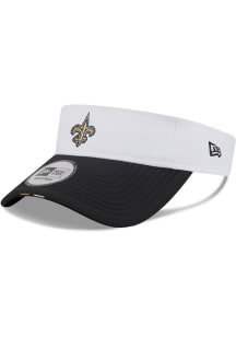 New Era New Orleans Saints Mens White 2025 Training Camp Visor Adjustable Visor