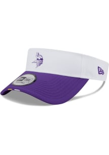 New Era Minnesota Vikings Mens White 2025 Training Camp Visor Adjustable Visor