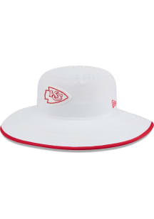 New Era Kansas City Chiefs White 2025 Training Camp Panama Bucket Mens Bucket Hat