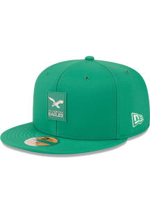 New Era Philadelphia Eagles Mens Green 2025 NFL Sideline 59FIFTY Fitted Hat