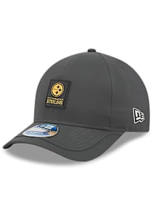 New Era Pittsburgh Steelers 2025 NFL Sideline Cold Weather 9FORTY M Crown Adjustable Hat - Grey