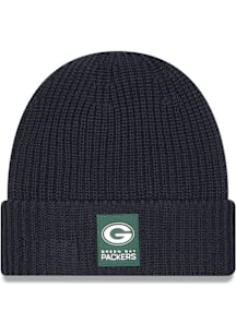 New Era Green Bay Packers Grey 2025 NFL Sideline Cold Weather Cuff Mens Knit Hat