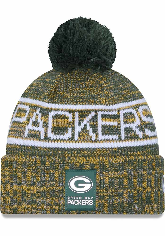 Green Bay Packers New Era YELLOW 2025 NFL Sideline Cold Weather