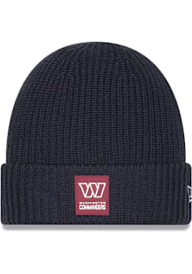 New Era Washington Commanders Grey 2025 NFL Sideline Cold Weather Cuff Mens Knit Hat