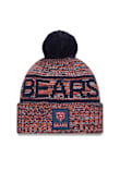 New Era Chicago Bears Navy Blue 2025 NFL Sideline Cold Weather Sport Mens Knit Hat