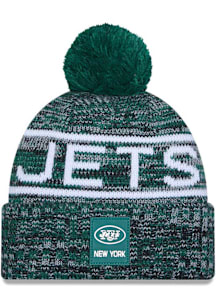 New Era New York Jets Green 2025 NFL Sideline Cold Weather Sport Mens Knit Hat