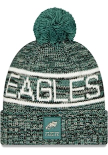 New Era Philadelphia Eagles Green 2025 NFL Sideline Cold Weather Sport Mens Knit Hat