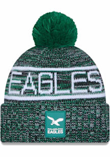 New Era Philadelphia Eagles Green 2025 NFL JR Sideline Cold Weather Sport Youth Knit Hat