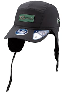 New Era Green Bay Packers 2025 NFL Sideline Cold Weather Runner Dog Ear Adjustable Hat - Black