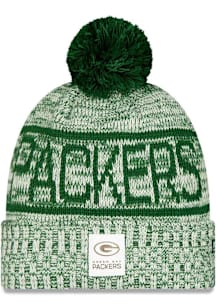 New Era Green Bay Packers White 2025 NFL Sideline Cold Weather Sport Mens Knit Hat