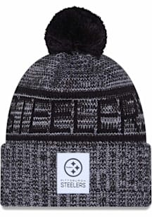New Era Pittsburgh Steelers Grey 2025 NFL Sideline Cold Weather Sport Mens Knit Hat