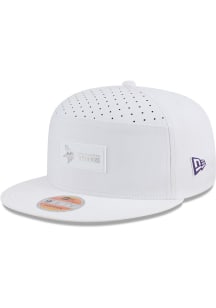 New Era Minnesota Vikings White 2025 NFL Sideline 9FIFTY Split Panel Mens Snapback Hat