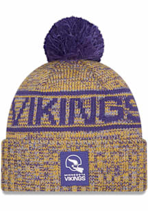 New Era Minnesota Vikings Purple 2025 NFL Sideline Cold Weather Sport Mens Knit Hat