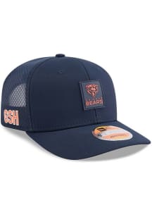New Era Chicago Bears 2025 NFL Sideline 9SEVENTY Trucker Adjustable Hat - Navy Blue
