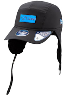 New Era Detroit Lions 2025 NFL Sideline Cold Weather Runner Dog Ear Adjustable Hat - Grey
