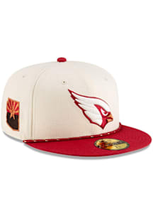 New Era Arizona Cardinals Mens Tan 2025 NFL Rivalry 59FIFTY Fitted Hat