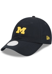 Michigan Wolverines New Era Team 9FORTY Ponytail Womens Adjustable Hat - Blue