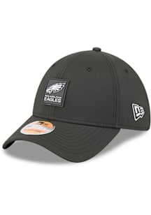 New Era Philadelphia Eagles Mens Black 2025 Sideline 39THIRTY Flex Hat