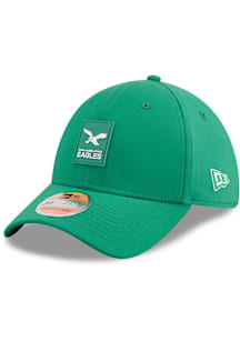 New Era Philadelphia Eagles Mens Green 2025 Sideline 39THIRTY Flex Hat