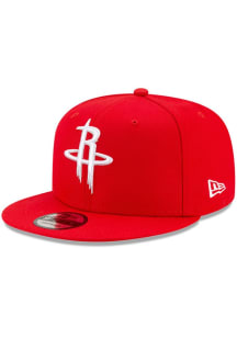 New Era Houston Rockets Red Basic 9FIFTY Mens Snapback Hat