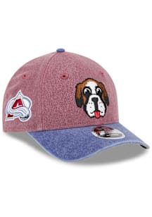 New Era Colorado Avalanche Baby Mascot M Crown JR 9FORTY Adjustable Hat - Maroon