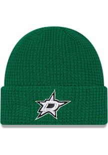 New Era Dallas Stars Green Waffle Cuff Mens Knit Hat