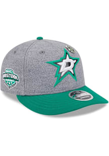 New Era Dallas Stars Wool Low Profile 9FIFTY Adjustable Hat - Grey