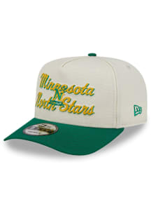 New Era Minnesota North Stars A frame Chainstitch 9FIFTY Adjustable Hat - White