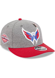 New Era Washington Capitals Wool Low Profile 9FIFTY Adjustable Hat - Grey