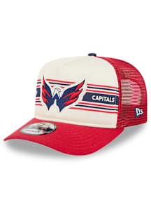 New Era Washington Capitals Banner A-Frame 9FIFTY Adjustable Hat - White