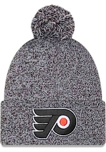 New Era Philadelphia Flyers Black Marled Cuff Pom Mens Knit Hat