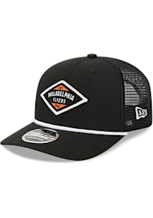 New Era Philadelphia Flyers Team Stretch Snap 9SEVENTY Adjustable Hat - Black