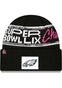 New Era Philadelphia Eagles Black Super Bowl LIX Champs Parade Cuff Knit Mens Knit Hat