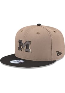 Michigan Wolverines New Era JR 9FIFTY Youth Snapback Hat - Tan