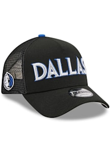 New Era Dallas Mavericks 2025 City Edition AF 9FORTY Trucker Adjustable Hat - Black