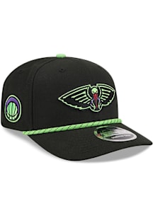 New Era New Orleans Pelicans 2025 City Edition Stretch 9SEVENTY Adjustable Hat - Black