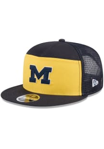 Michigan Wolverines New Era Outdoor Split Panel 9FIFTY Mens Snapback - Blue