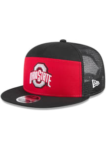 Ohio State Buckeyes New Era Outdoor Split Panel 9FIFTY Mens Snapback - Black
