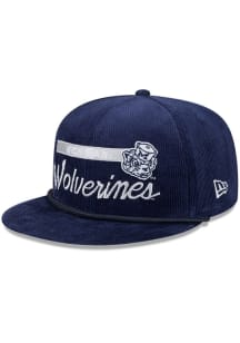 Michigan Wolverines New Era Corduroy Rope 9FIFTY Mens Snapback - Blue