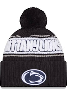New Era Penn State Nittany Lions Navy Blue Bold Cuff Pom Mens Knit Hat