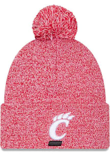 Cincinnati Bearcats New Era Marled Cuff Pom Mens Knit Hat - Red