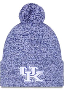 New Era Kentucky Wildcats Blue Marled Cuff Pom Mens Knit Hat